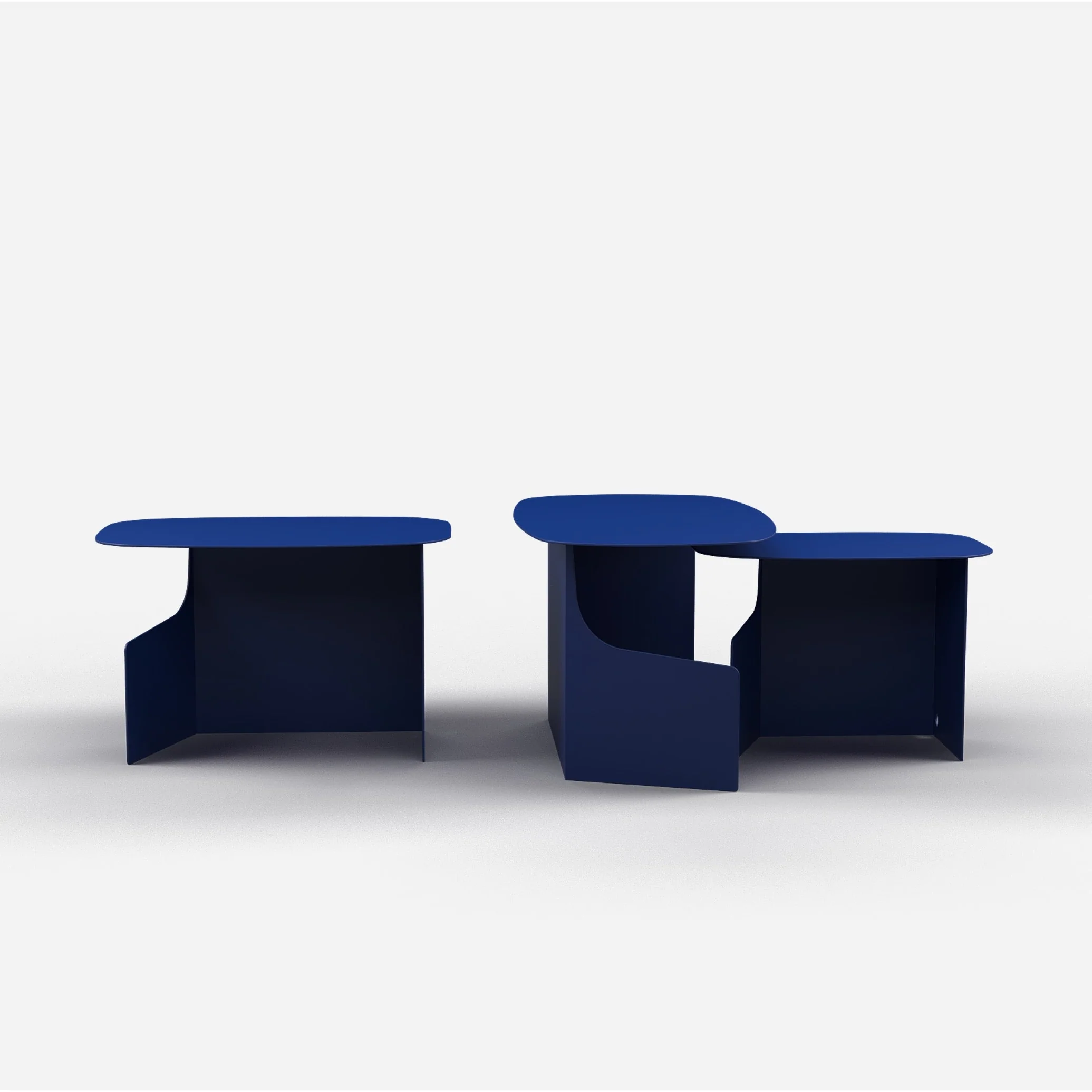 Cutout Nesting Tables | Cobalt Blue - Image 5