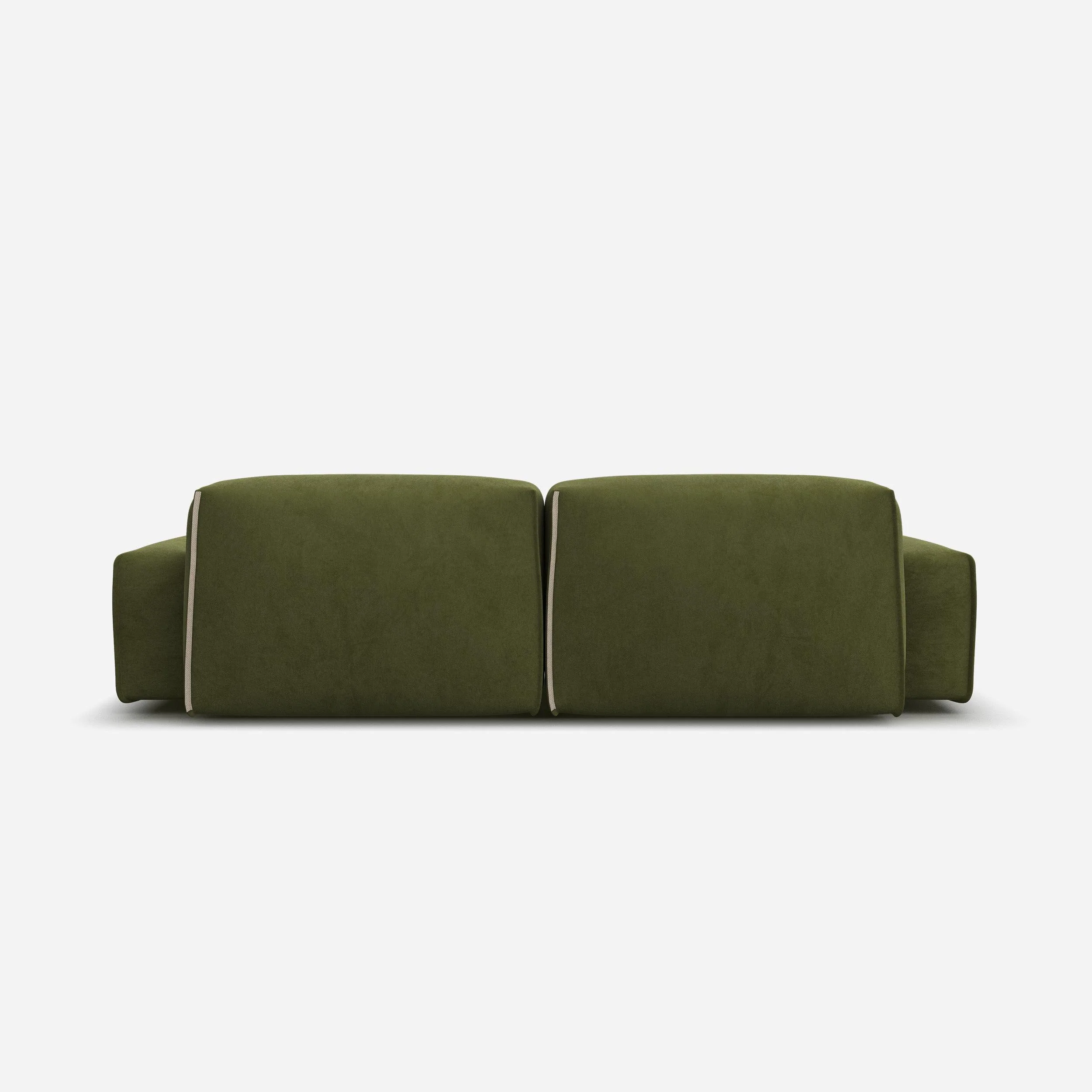Float 3 Seater Sofa | Dark Green Velvet - Image 5