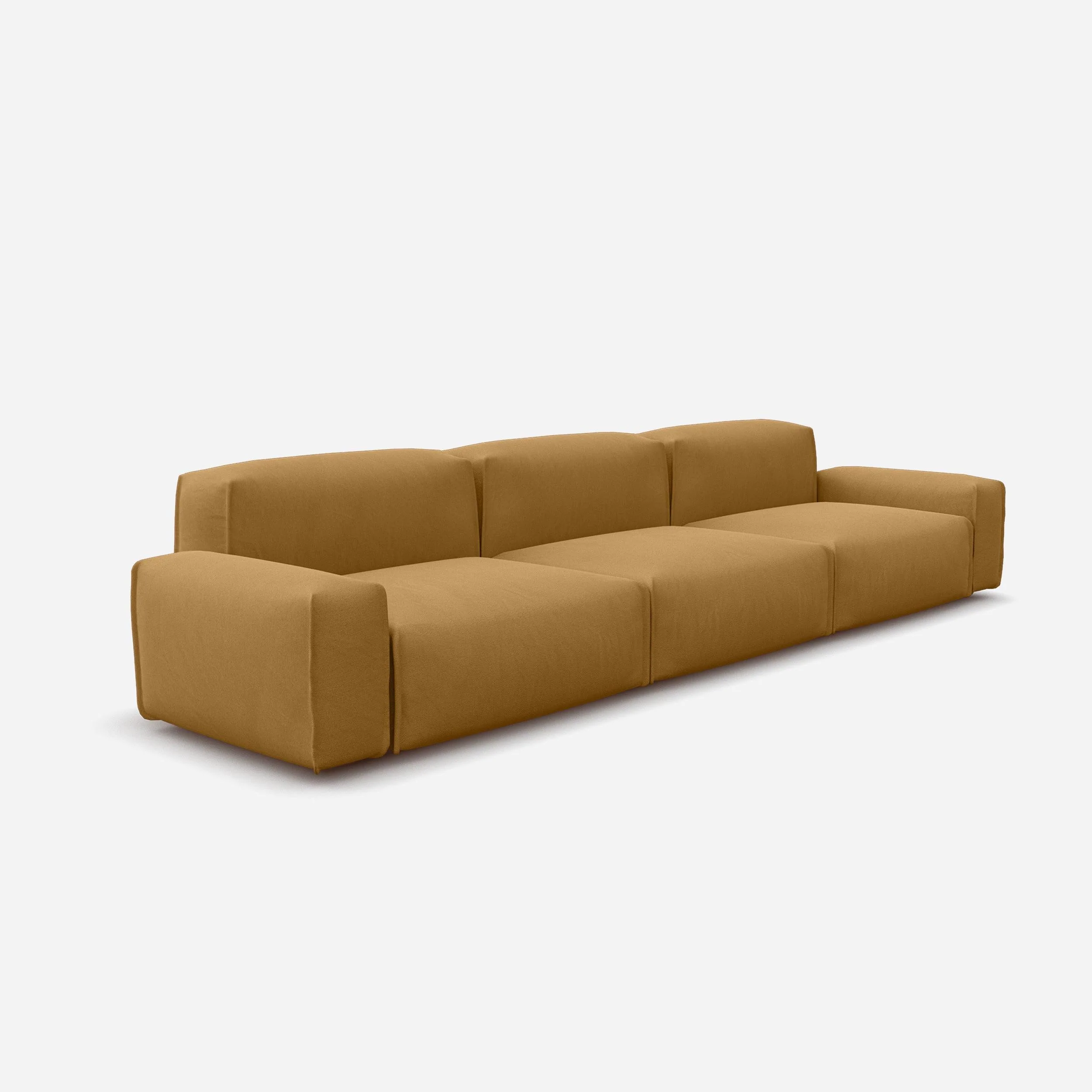 Float 5 Seater Sofa | Ochre Cotton - Image 3
