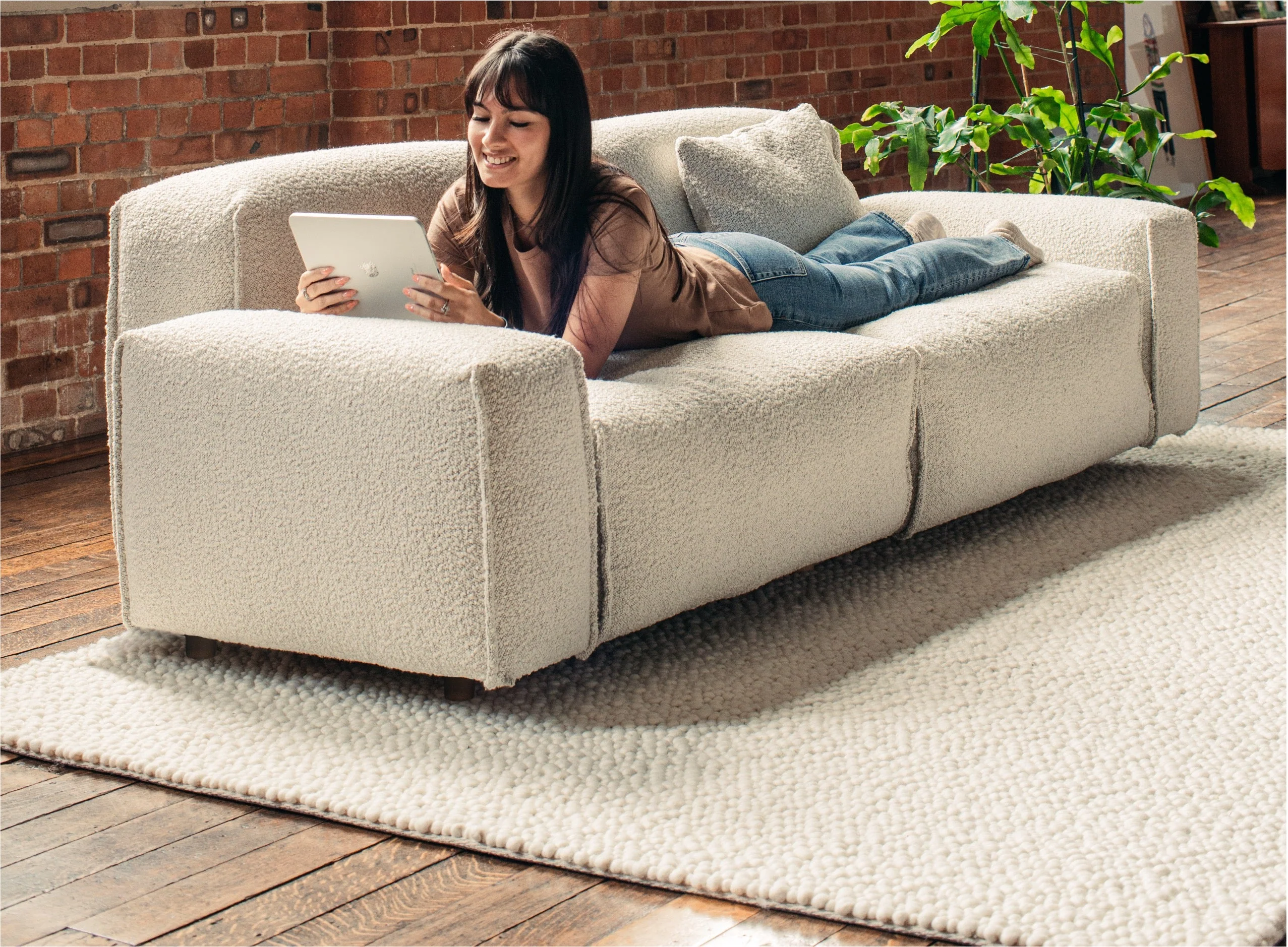 Float 5 Seater Sofa | Ochre Cotton - Image 8