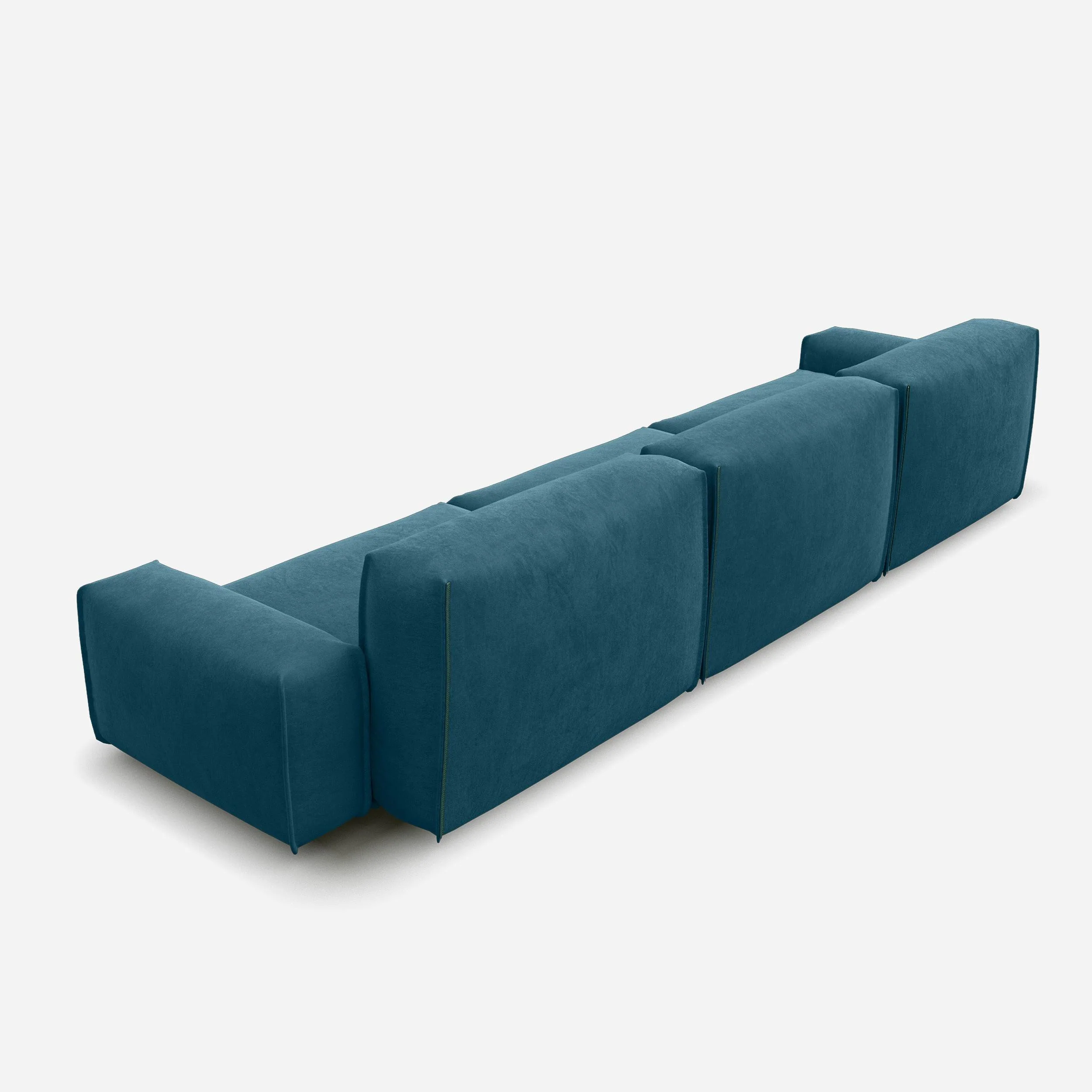 Float 5 Seater Sofa | Teal Velvet - Image 4